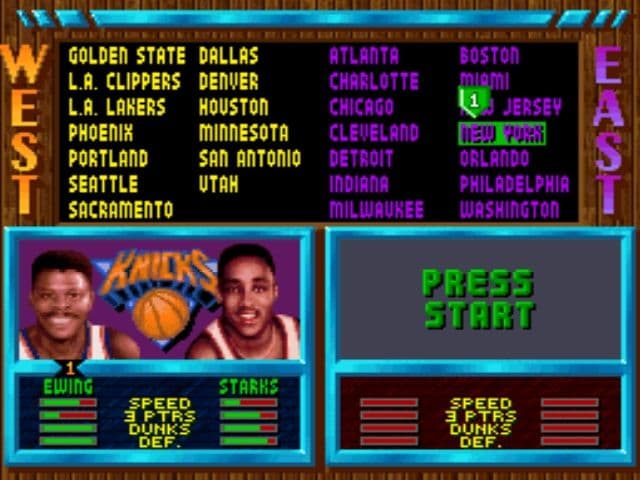 NBA Jam ROM Gameplay Screenshot 1