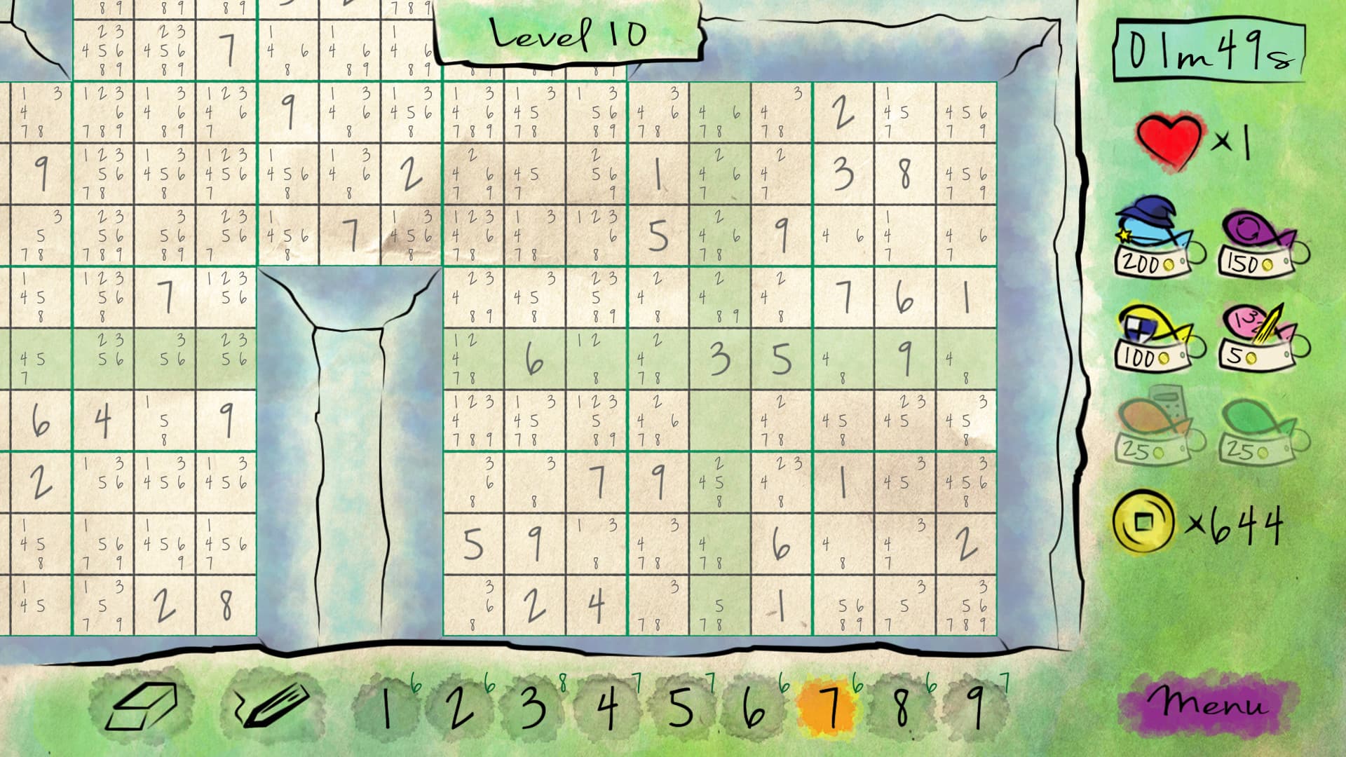 Sudoku Gameplay Screenshot 4