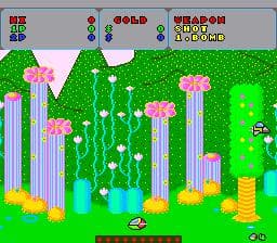 Fantasy Zone Gameplay Screenshot 1