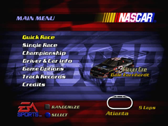NASCAR 2000 ROM Gameplay Screenshot 5
