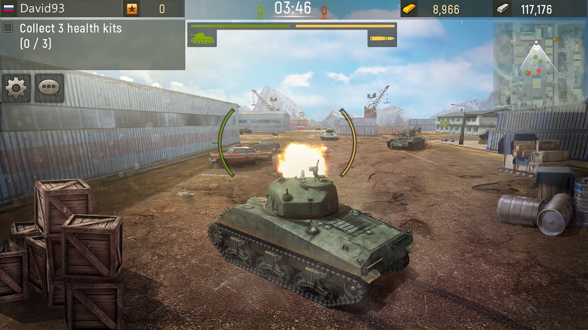 combat - tank-plus tank Gameplay Screenshot 2