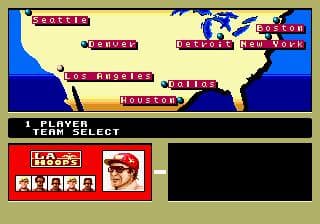 Pat Riley Basketball ROM Gameplay Screenshot 1