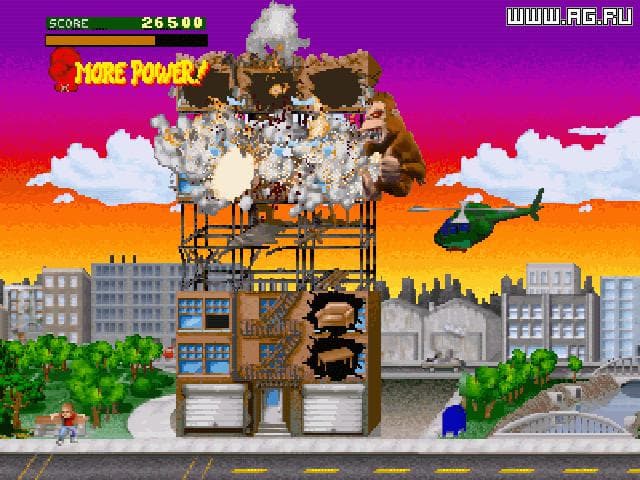 Rampage - World Tour ROM Gameplay Screenshot 2