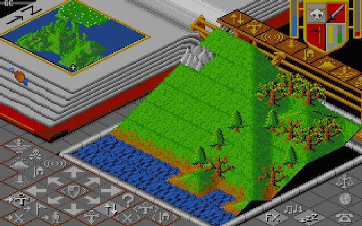 Populous ROM Gameplay Screenshot 1