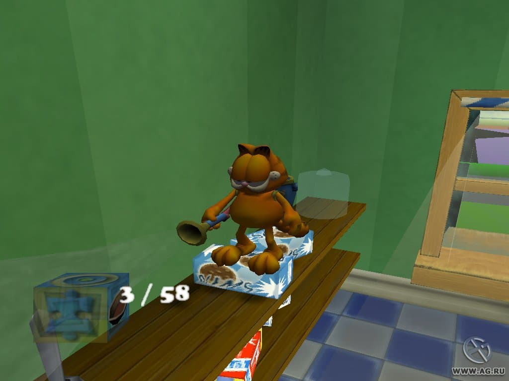 garfield garfield on the run Gameplay Screenshot 1