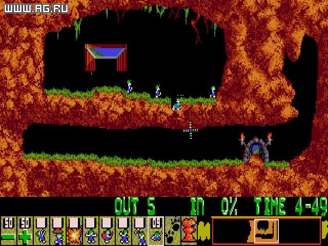 Lemmings Gameplay Screenshot 2