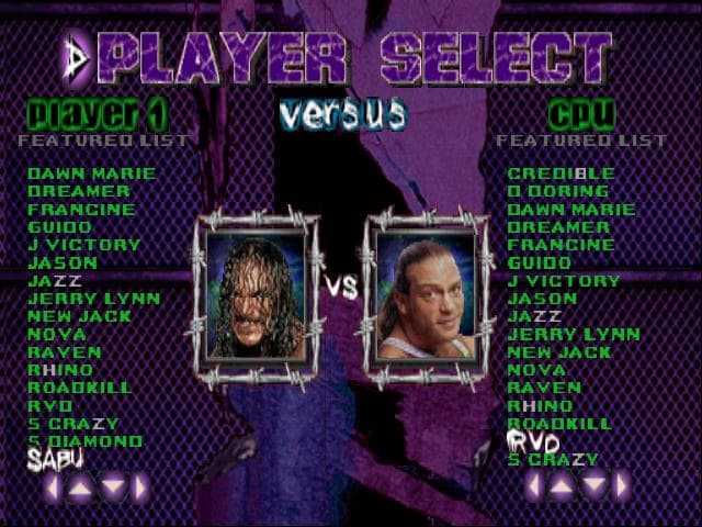 ECW Hardcore Revolution ROM Gameplay Screenshot 3