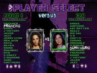 ECW Hardcore Revolution ROM Gameplay Screenshot 1