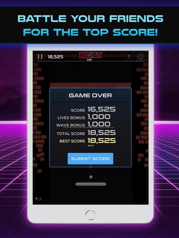 breakout - breakaway iv paddle Gameplay Screenshot 3