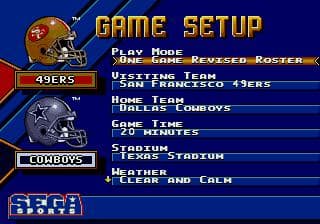 NFL '95 Gameplay Screenshot 4