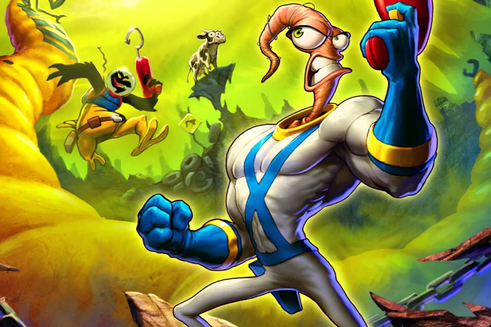 Earthworm Jim ROM Gameplay Screenshot 1