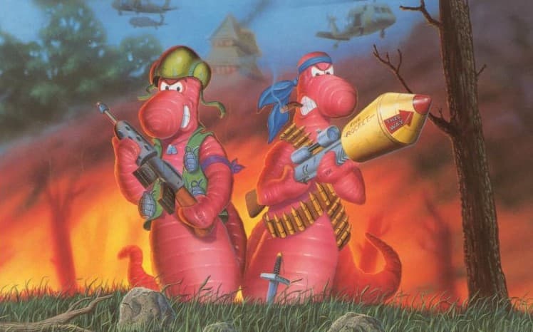 Warring Worms The Worm Re Turns Gameplay Screenshot 1