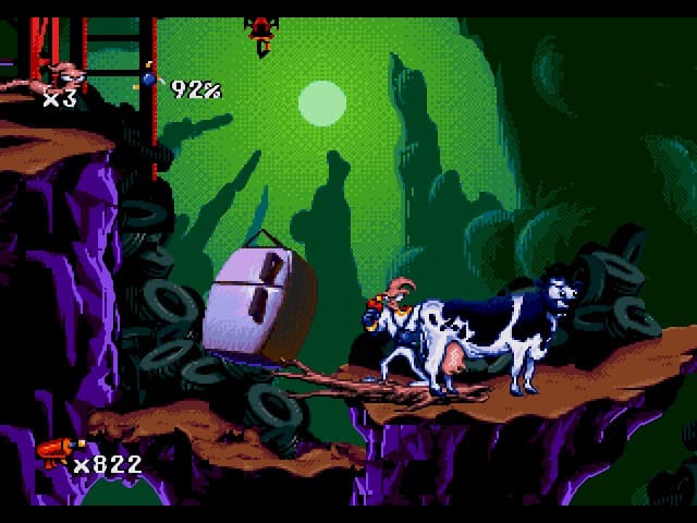 Earthworm Jim ROM Gameplay Screenshot 4
