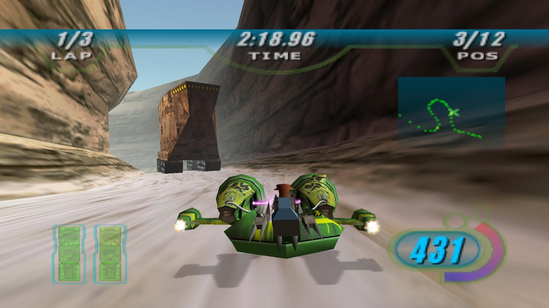 Star Wars Episode I - Racer ROM Gameplay Screenshot 4
