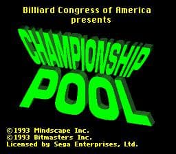 Championship Pool ROM Gameplay Screenshot 4
