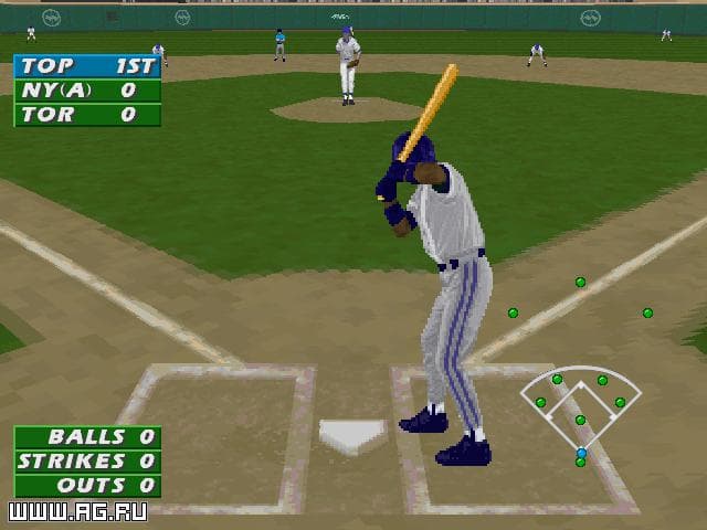 Frank Thomas Big Hurt Baseball ROM Gameplay Screenshot 1
