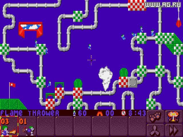 Lemmings 2 - The Tribes ROM Gameplay Screenshot 1