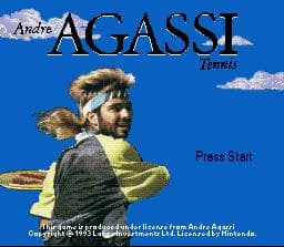 Andre Agassi Tennis Gameplay Screenshot 1
