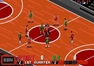 David Robinson's Supreme Court ROM Gameplay Screenshot 1