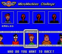 Micro Machines ROM Gameplay Screenshot 1