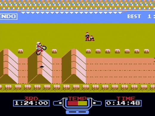 nemul-nes-to-games Excitebike E.nes Gameplay Screenshot 3