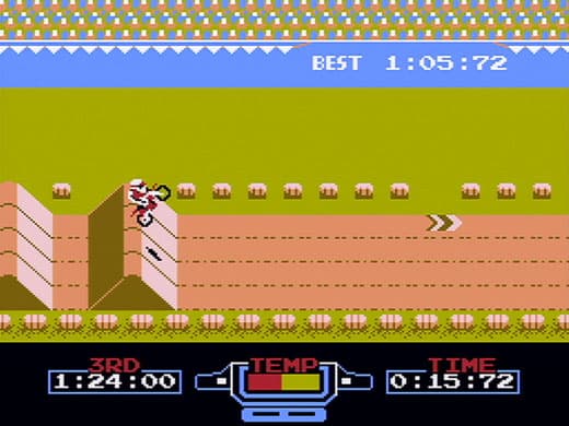 nemul-nes-to-games Excitebike E.nes Gameplay Screenshot 4