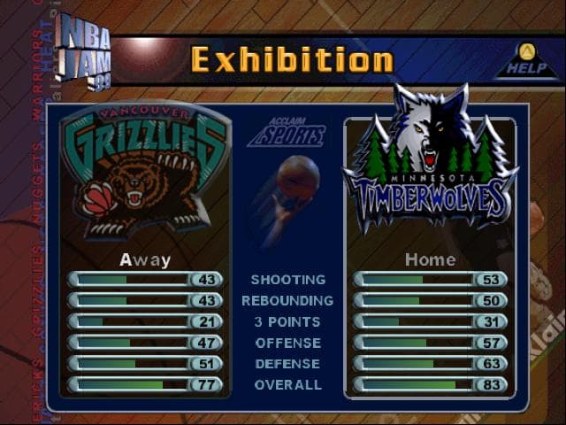 NBA Jam 99 ROM Gameplay Screenshot 4