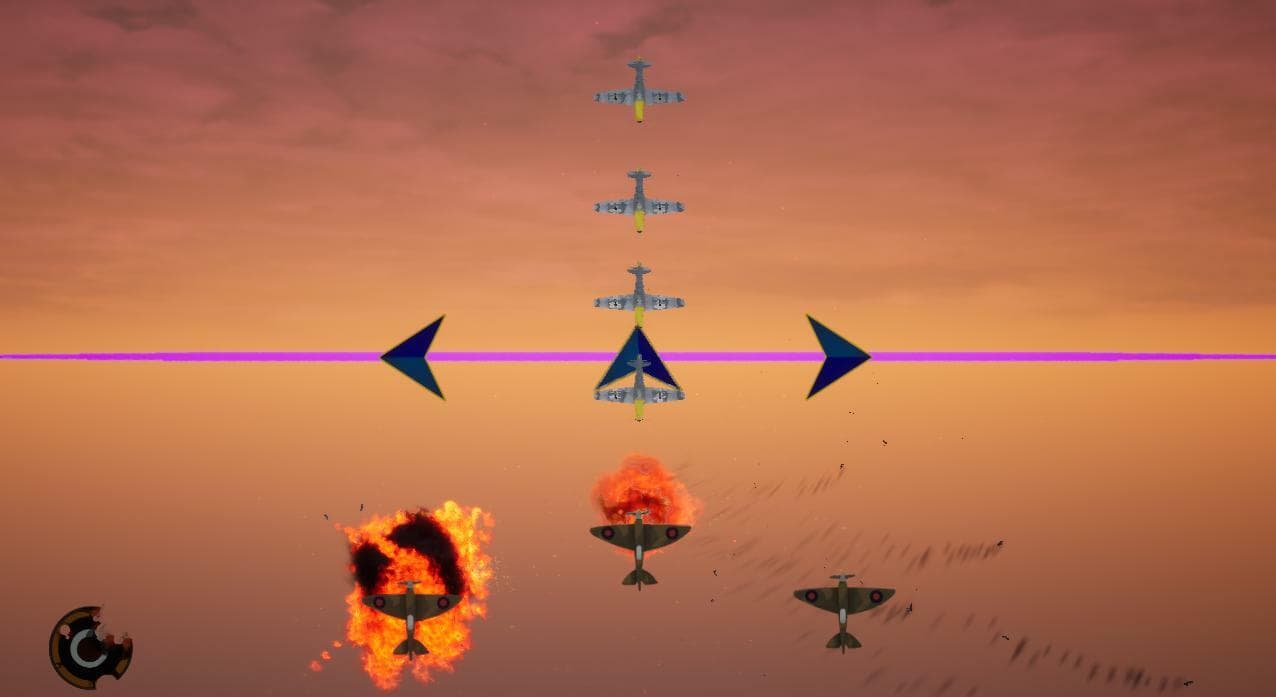 Spitfire Attack Reversed Control Spitfire Attack Hack Gameplay Screenshot 4