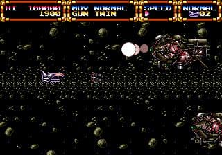 gley-lancer-jp-1992-shoot-em-up-mega-drive ROM Gameplay Screenshot 1