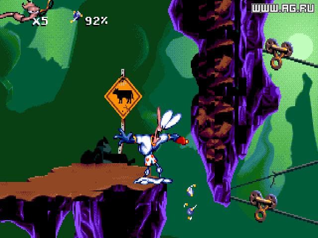 Earthworm Jim ROM Gameplay Screenshot 2