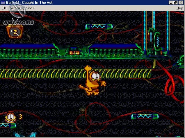 Garfield - Caught in the Act ROM Gameplay Screenshot 3