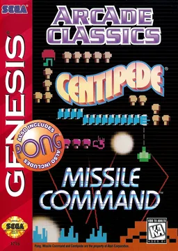 Arcade Classics ROM — ROM para Mega Drive — Screenshot da capa