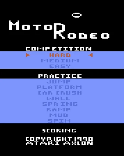 motorodeo motor olympics motor rodeo — ROM para Atari