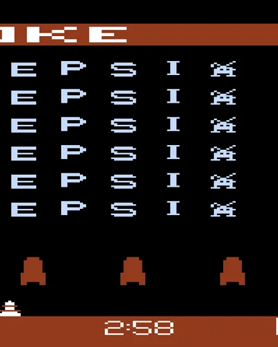 pepsi invaders - coke wins coca-cola coke pepsi — ROM para Atari