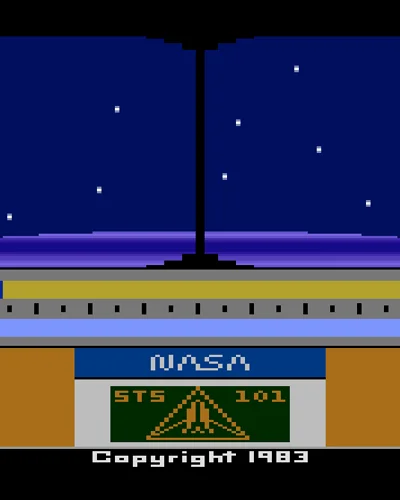 space shuttle - a journey into space — ROM para Atari — Screenshot da capa