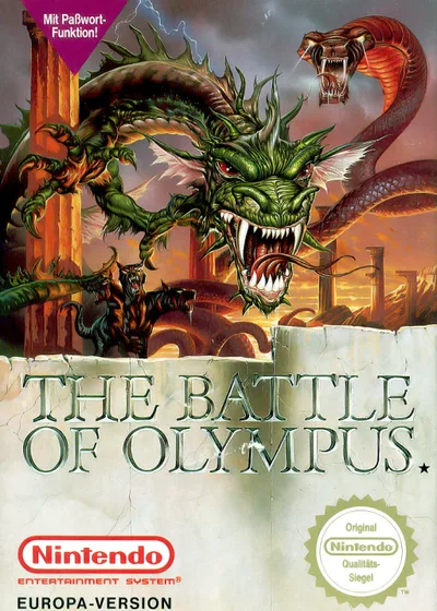 Battle of Olympus, The ROM — ROM para NES — Screenshot da capa