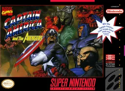 Captain America and the Avengers — ROM para Mega Drive — Screenshot da capa