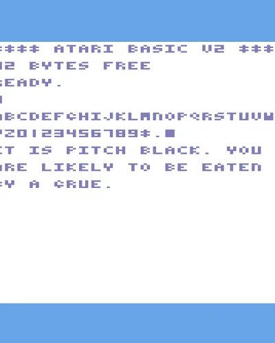 Characters Display Demo — ROM para Atari