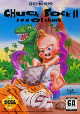 Chuck Rock II - Son of Chuck ROM — ROM para Master System — Screenshot da capa