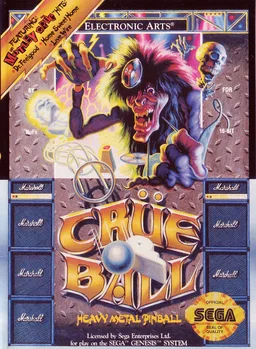 Crue Ball - Heavy Metal Pinball — ROM para Mega Drive