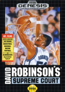 David Robinson's Supreme Court ROM — ROM para Mega Drive — Screenshot da capa