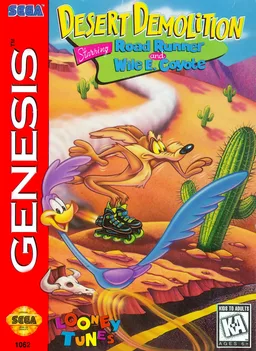 Desert Demolition Starring Road Runner and Wile E. Coyote — ROM para Mega Drive