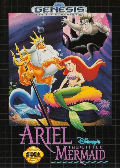 Disney's The Little Mermaid ROM — ROM para NES — Screenshot da capa