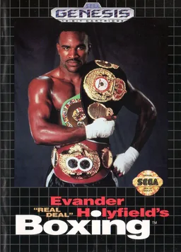 Evander Holyfield's 'Real Deal' Boxing ROM — ROM para Mega Drive — Screenshot da capa