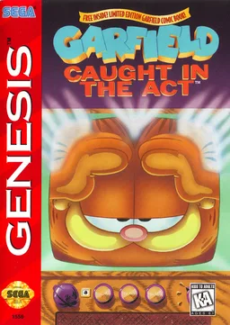 Garfield - Caught in the Act ROM — ROM para Mega Drive — Screenshot da capa
