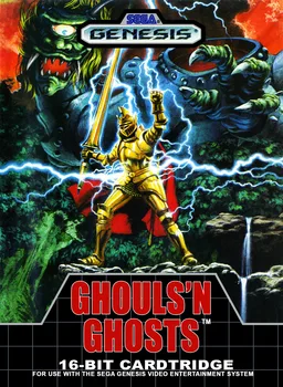 Ghouls'n Ghosts — ROM para Mega Drive — Screenshot da capa