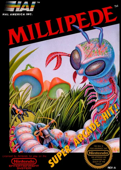 Millipede — ROM para NES — Screenshot da capa