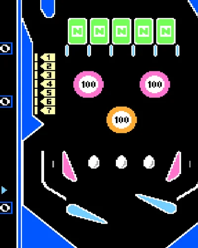 nemul-nes-to-games Pinball E .nes — ROM para NES — Screenshot da capa
