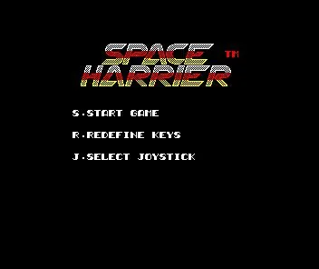 Space Harrier ROM — ROM para Master System — Screenshot da capa