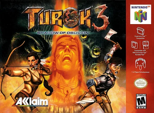 Turok 3 - Shadow of Oblivion ROM — ROM para N64 — Screenshot da capa